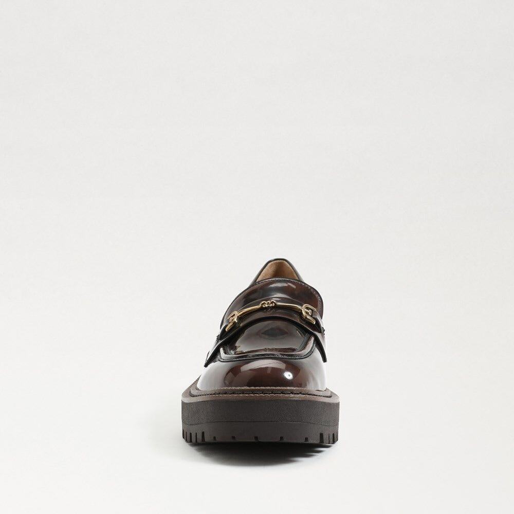 Sam Edelman Laurs Lug Sole Loafer in Chestnut Brown Size 8.5 - Picture 4 of 14